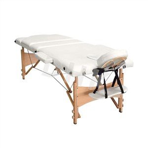Foldable Right Angle Corner Three Section Wooden Massage Bed