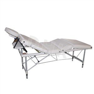 Four Section Aluminium Massage Bed With Backrest