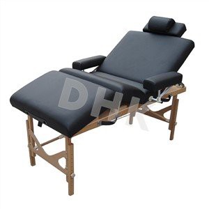 Four Section Wooden Portable Massage Bed