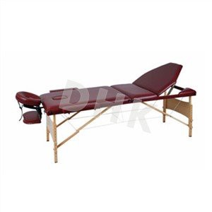 Three Section Wooden Portable Massage Bed With Face Hold