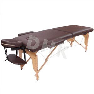 Two Section Wooden Portable Massage Bed With Face Hold